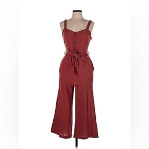Rachel Zoe Wide Leg Button Front Wrap Jumpsuit size 4